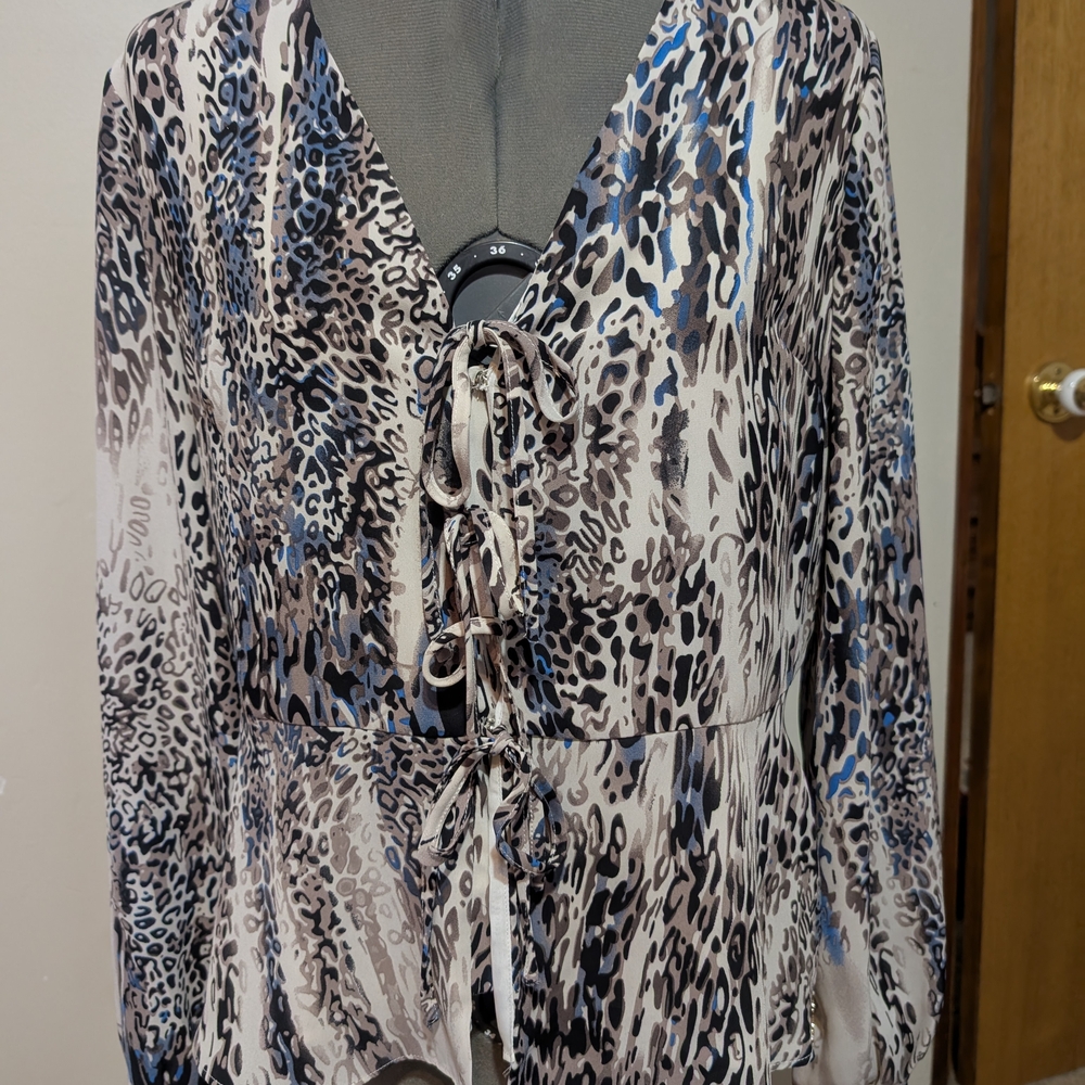 Stylish Animal Print Women's Top